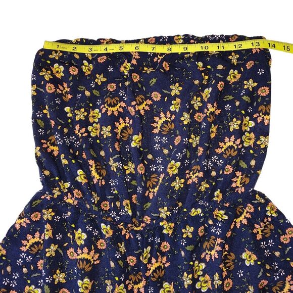 ❤️SALE! PRICE FINAL!❤️ Forever 21 Women's Floral Tube Romper Size M - Picture 6 of 8